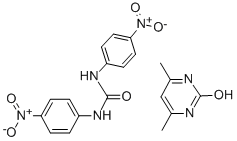 1,3-Bis(4-nitrophenyl)harnstoff-4,6-Dimethylpyrimidin-2-ol (1:1)