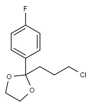 2-(3-Chloropropyl)-2-(4-fluorophenyl)-1,3-dioxolane Structure