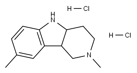 2,3,4,4a,5,9B-hexahydro-2,8-dimethyl-1H-pipido[4,3-B]indola, dihydrochloride Structure