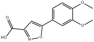 5-(3,4-DIMETHOXY-PHENYL)-ISOXAZOLE-3-CARBOXYLIC ACID Struktur