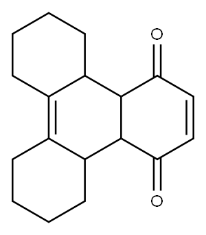 4a,4b,5,6,7,8,9,10,11,12,12a,12b-Dodecahydro-1,4-triphenylenedione Structure