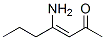3-Hepten-2-one, 4-amino- (8CI) Structure