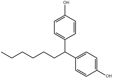 4,4'-heptylidenebisphenol Structure