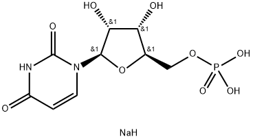 ウリジン5'-一りん酸二ナトリウム水和物 化学構造式