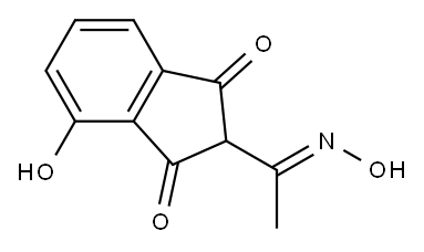 1H-Indene-1,3(2H)-dione, 4-hydroxy-2-[1-(hydroxyimino)ethyl]- (9CI)|