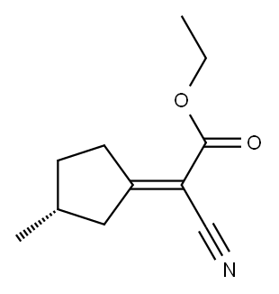 Acetic acid, cyano[(3R)-3-methylcyclopentylidene]-, ethyl ester, (2E)- (9CI)|