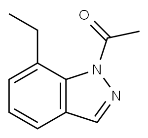1H-Indazole,  1-acetyl-7-ethyl-  (9CI) Structure
