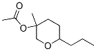 Acetic acid tetrahydro-3-methyl-6-propyl-2H-pyran-3-yl ester|