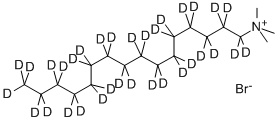 HEXADECYLTRIMETHYLAMMONIUM BROMIDE-D33 Structure