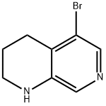 5-Bromo-1,2,3,4-tetrahydro-[1,7]naphthyridine Struktur