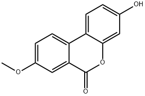 3-羟基-8-甲氧基-苯并[C]苯并吡喃-6-酮, 35233-17-1, 结构式