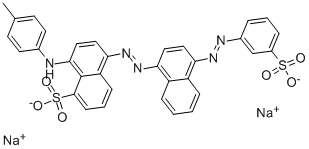Dinatrium-8-(4-methylphenylamino)-5-(4-(3-sulfonatophenylazo)-1-naphthylazo)naphthalinsulfonat