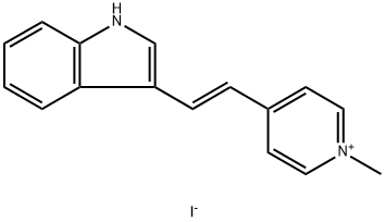 1-メチル-4-[2-(1H-インドール-3-イル)エテニル]ピペリジン 化学構造式