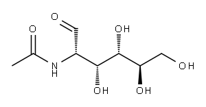 2-acetamido-2-deoxy-D-mannose Structure
