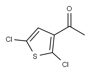 3-アセチル-2,5-ジクロロチオフェン 化学構造式