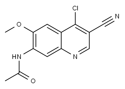 AcetaMide, N-(4-chloro-3-cyano-6-Methoxy-7-quinolinyl)-|