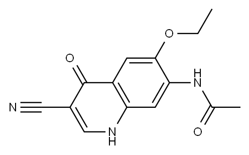AcetaMide, N-(3-cyano-6-ethoxy-1,4-dihydro-4-oxo-7-quinolinyl)-|