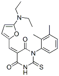 4,6(1H,5H)-Pyrimidinedione,  5-[[5-(diethylamino)-2-furanyl]methylene]-1-(2,3-dimethylphenyl)dihydro-2-thioxo-|