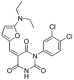 2,4,6(1H,3H,5H)-Pyrimidinetrione,  1-(3,4-dichlorophenyl)-5-[[5-(diethylamino)-2-furanyl]methylene]-|