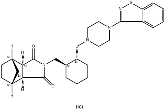 Lurasidone hydrochloride Structure