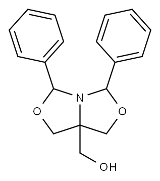 1H,3H,5H-Oxazolo(3,4-c)oxazole, 3,5-diphenyl-7a-hydroxymethyl- Structure