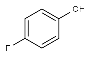 4-フルオロフェノール 化学構造式