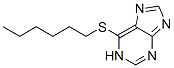 6-(hexylthio)-1H-purine 结构式