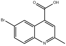 6-bromo-2-methyl-quinoline-4-carboxylic acid Struktur