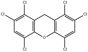1,2,4,5,7,8-hexachloro(9H)xanthene Structure