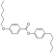 4-HEXYLOXYBENZOIC ACID-4'-(N-PENTYL)PHENYL ESTER Structure