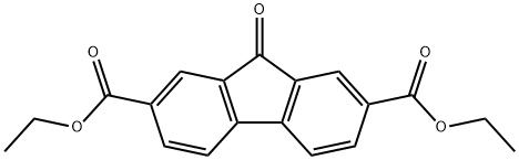 9H-Fluorene-2,7-dicarboxylic acid, 9-oxo-, diethyl ester Structure