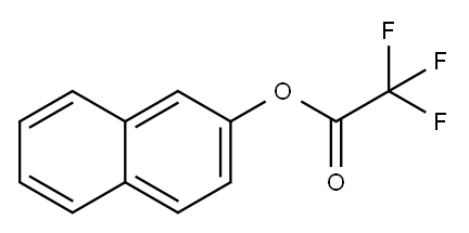 Acetic acid, 2,2,2-trifluoro-, 2-naphthalenyl ester Structure