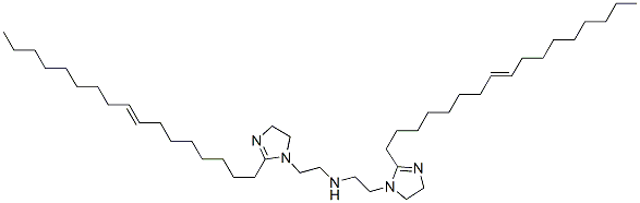 2-(8-heptadecenyl)-N-[2-[2-(8-heptadecenyl)-4,5-dihydro-1H-imidazol-1-yl]ethyl]-4,5-dihydro-1H-imidazole-1-ethylamine  Structure