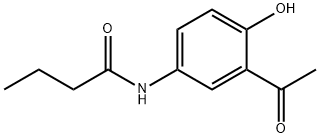 2-Acetyl-4-butyramidophenol Struktur