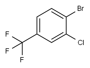 4-ブロモ-3-クロロベンゾトリフルオリド 化学構造式