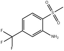 2-(METHYLSULFONYL)-5-(TRIFLUOROMETHYL)ANILINE Struktur