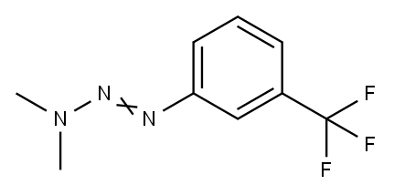 3,3-Dimethyl-1-[3-(trifluoromethyl)phenyl]triazene Struktur