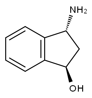 1H-Inden-1-ol, 3-amino-2,3-dihydro-, (1R,3R)-rel- (9CI) Structure