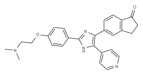 1H-Inden-1-one, 5-[2-[4-[2-(diMethylaMino)ethoxy]phenyl]-5-(4-pyridinyl)-1H-iMidazol-4-yl]-2,3-dihydro-|
