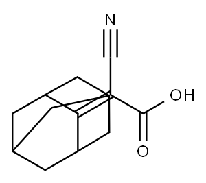 acetic acid, cyanotricyclo[3.3.1.1~3,7~]dec-2-ylidene- Structure
