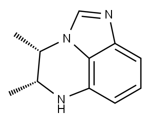 4H-Imidazo[1,5,4-de]quinoxaline,5,6-dihydro-4,5-dimethyl-,cis-(9CI) Structure