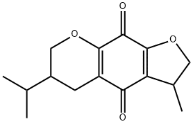 2,3,5,6,7,9-Hexahydro-6-isopropyl-3-methyl-4H-furo[3,2-g][1]benzopyran-4,9-dione Structure