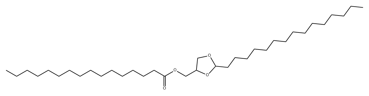 Hexadecanoic acid (2-pentadecyl-1,3-dioxolan-4-yl)methyl ester Structure