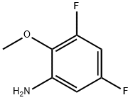 Benzenamine, 3,5-difluoro-2-methoxy- (9CI) Struktur