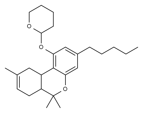 6a,7,10,10a-Tetrahydro-6,6,9-trimethyl-3-pentyl-1-[(tetrahydro-2H-pyran-2-yl)oxy]-6H-dibenzo[b,d]pyran|