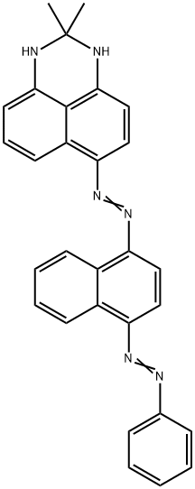 2,3-Dihydro-2,2-dimethyl-6-[[1-naphthyl-4-(phenylazo)]azo]-1H-perimidin