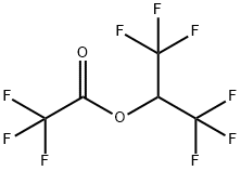 1,1,1,3,3,3-Hexafluoroisopropyl trifluoroacetate, 42031-15-2, 结构式