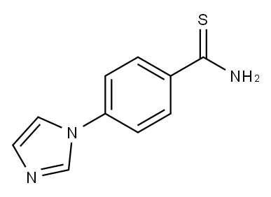 4-(1H-IMIDAZOL-1-YL)BENZENECARBOTHIOAMIDE|4-(1H-咪唑-1-烷基)苯碳酸硫胺