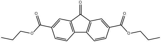 9H-Fluorene-2,7-dicarboxylic acid, 9-oxo-, dipropyl ester Structure