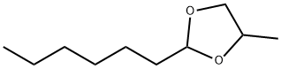 2-hexyl-4-methyl-1,3-dioxolane Structure